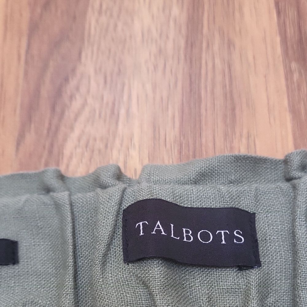 Talbots Women's Relaxed Fit Green Pants - Picture 3 of 6